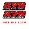 Set adesivi forcella Kayaba Racing Rosso in Adesivi