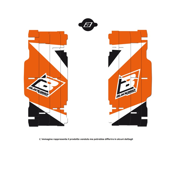 Adesivi griglia radiatore KTM 250 SX (2019-2022) Blackbird Arancione