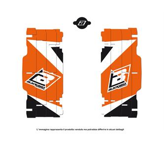 adesivi griglia radiatore ktm 450 exc f 08 16 blackbird arancioni