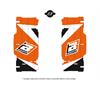 Adesivi griglia radiatore KTM 530 EXC-F (2008-2011) Blackbird Arancione in Adesivi e grafiche