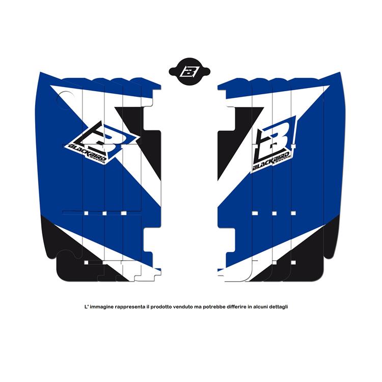 Adesivi griglia radiatore Yamaha YZ 125 (02-20) Blackbird Blu