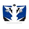 Adesivi griglia radiatore Yamaha YZ 450 F (10-13) Blackbird Blu in Adesivi