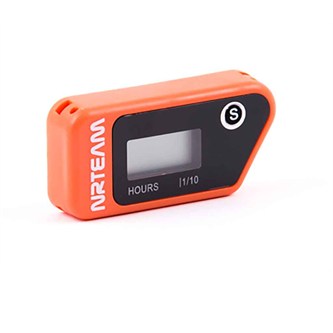 contaore a vibrazione wireless arancione
