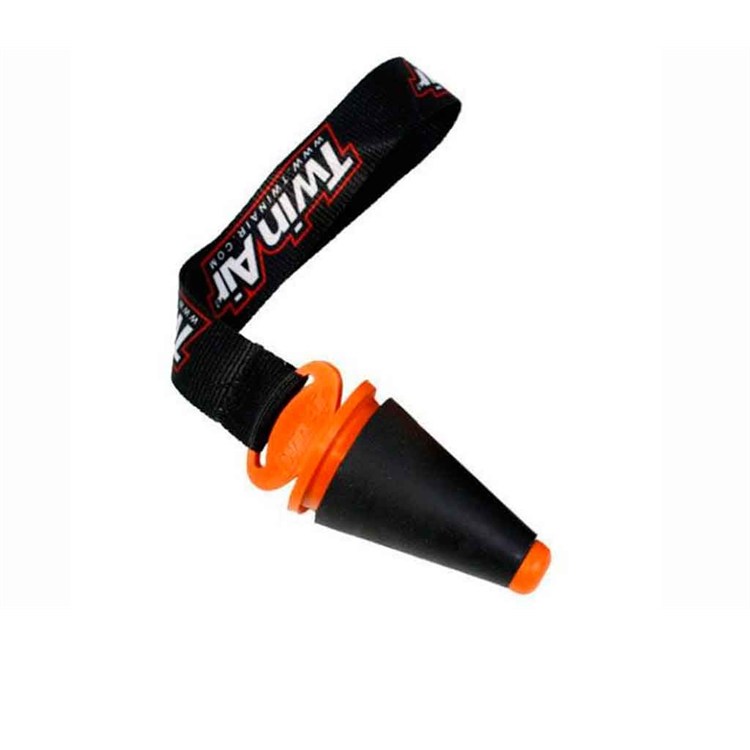 Tappo marmitta scarico 2 tempi + strap Arancione