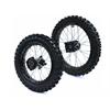Set ruote pit bike 14/12 con cuscinetti 15mm in Cerchi e Gomme