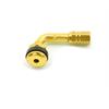 Valvola 90° alluminio anodizzata Oro in Cerchi e Gomme