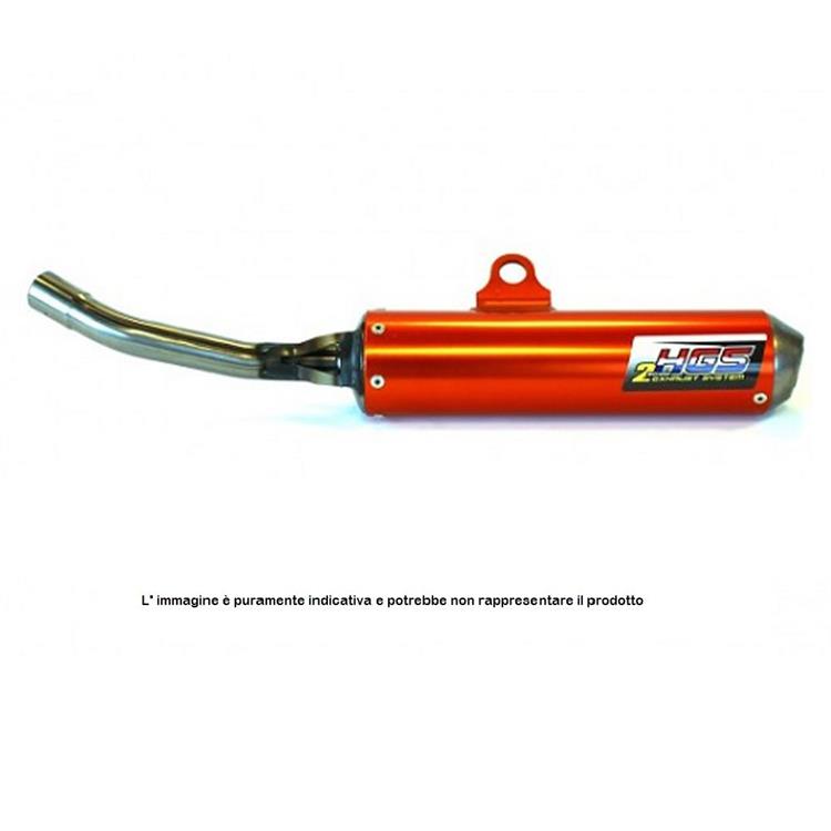 Scarico HGS KTM 85 SX (18-24) - silenziatore anodizzato arancione