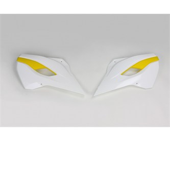convogliatori radiatore husqvarna 250 fe 14 16 bianchi e gialli