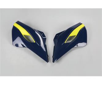 convogliatori radiatore husqvarna 250 te 14 16 blu e gialli