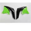 Convogliatori radiatore Kawasaki KX 250 F (06) Nero e Verde in Plastiche