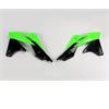 Convogliatori radiatore Kawasaki KX 250 F (13-16) Verde Nero in Plastiche