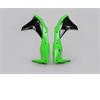 Convogliatori radiatore Kawasaki KX 250 F (2017-2020) Verde Nero in Plastiche