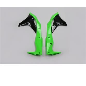 convogliatori radiatore kawasaki kx 250 f 17 19 verdi e neri