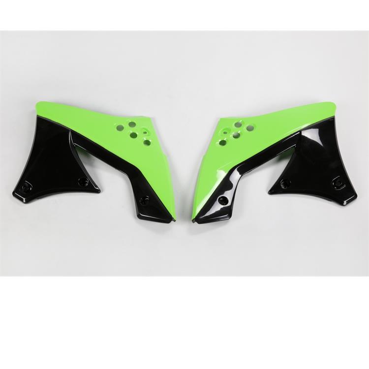 Convogliatori radiatore Kawasaki KX 450 F (2009-2011) Nero e Verde