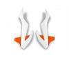 Convogliatori radiatore KTM 85 SX (18-24) Bianco e arancioni in Plastiche