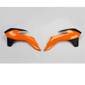 convogliatori radiatore ktm 250 exc 14 16 arancioni e neri