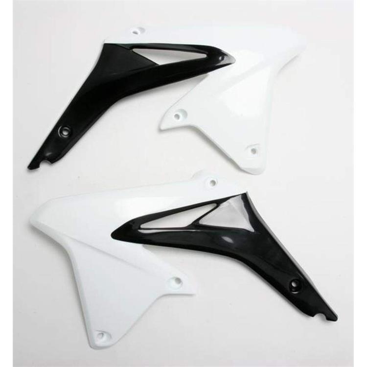 Convogliatori radiatore Suzuki RMZ 450 (2008-2017) Bianco e Nero