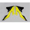 Convogliatori radiatore Suzuki RMZ 450 (18-25) Giallo e neri in Plastiche