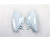 Fianchetti portanumero Honda CRF 450 R (02-04) Bianco* in Plastiche