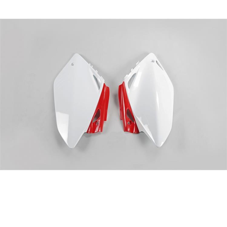 Fianchetti portanumero Honda CRF 450 R (07-08) bianchi e rossi*