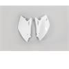 Fianchetti portanumero Kawasaki KX 450 F (2009-2011) Bianco in Plastiche