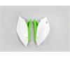 Fianchetti portanumero Kawasaki KX 450 F (2009-2011) Bianco e Verde* in Plastiche