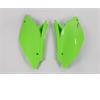 Fianchetti portanumero Kawasaki KX 450 F (2009-2011) Verde in Plastiche
