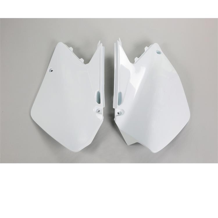 Fianchetti portanumero Suzuki RM 125 (06-12) Bianco*