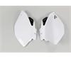 Fianchetti portanumero Yamaha YZ 450 F (2006-2009) Bianco e Nero* in Plastiche