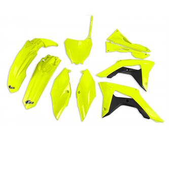 kit plastiche honda crf 450 r 17 19 colore giallo fluo