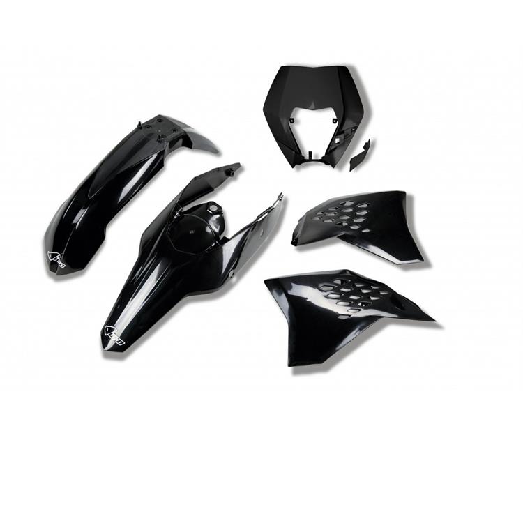 Kit plastiche KTM 200 EXC (09-11) - colore nero