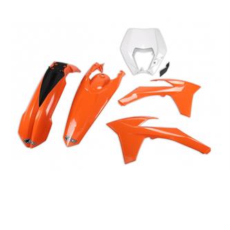 kit plastiche ktm 200 exc 12 13 colore oem