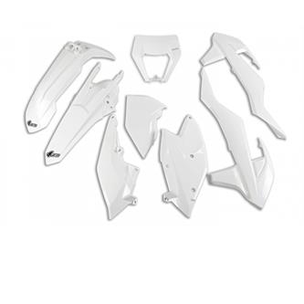kit plastiche ktm 250 exc 17 19 colore bianco