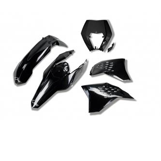 kit plastiche ktm 250 exc f 09 11 colore nero