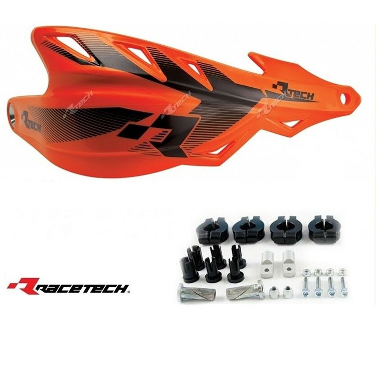 Paramani motard Racetech Raptor Arancione Neon