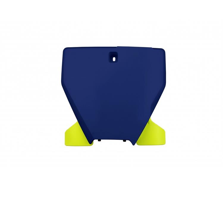 Tabella portanumero anteriore Husqvarna 250 TC (19-22) Blu e Giallo fluo