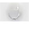 Tabella portanumero anteriore Kawasaki KX 125 (03-08) Bianco in Plastiche