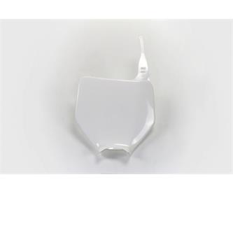 tabella portanumero anteriore kawasaki kx 250 03 04 bianca