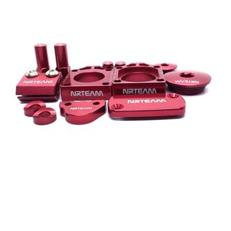 kit minuteria anodizzata honda crf 250 r 10 17 rosso