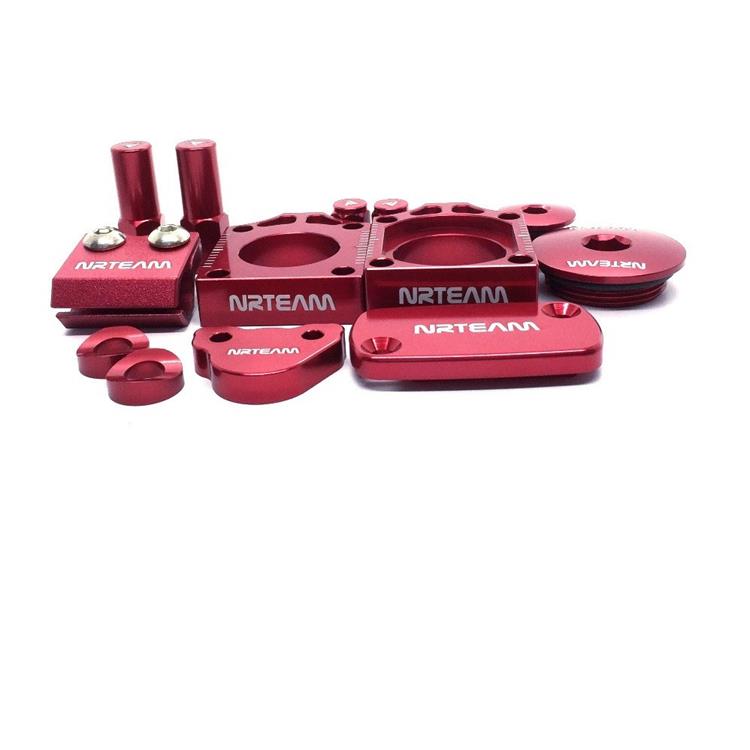 Kit minuteria anodizzata Honda CRF 250 R (10-17) Rosso