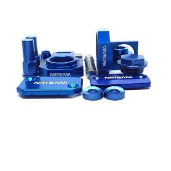 kit minuteria anodizzata husqvarna 350 fc 16 17 blu
