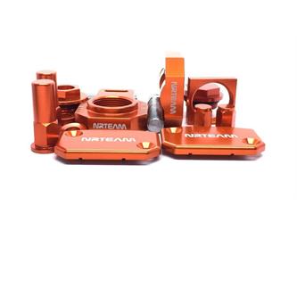 kit minuteria anodizzata ktm 250 sx f 14 17 arancione