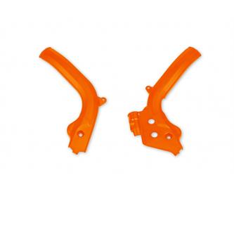 protezioni telaio ktm 450 exc f 17 19 arancioni
