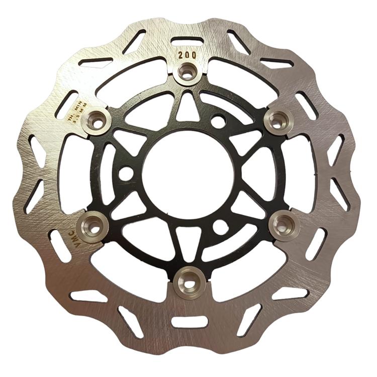 Disco Freno Flottante Per Bici In Acciaio Inox 160mm - Design A 6 Fori, Colore Viola, Con Viti, Ideale Per Mountain Bike E Fuoristrada - 2