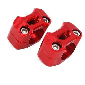 kit adattatore manubrio 22 28 mm rosso