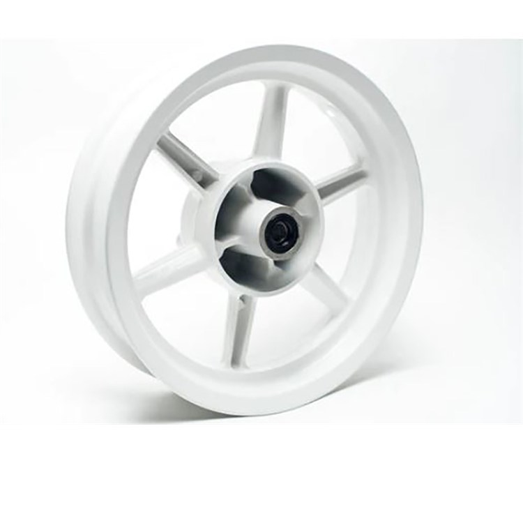 Cerchio anteriore lega Bianco 2.75-12 con cuscinetti 15mm