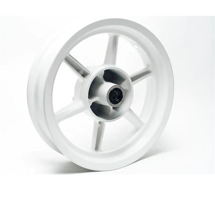 Cerchio anteriore lega Bianco 2.75-12 con cuscinetti 15mm