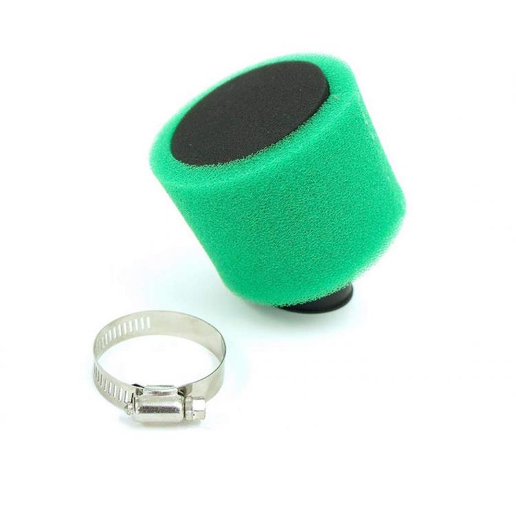 Filtro Aria pit bike 35 mm storto Verde