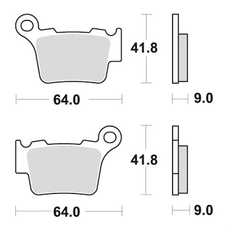 Pastiglie Nissin Gasgas 125 MC (2021-2025) posteriori race