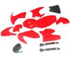 Kit carene minimoto strada Rosso in Minimoto